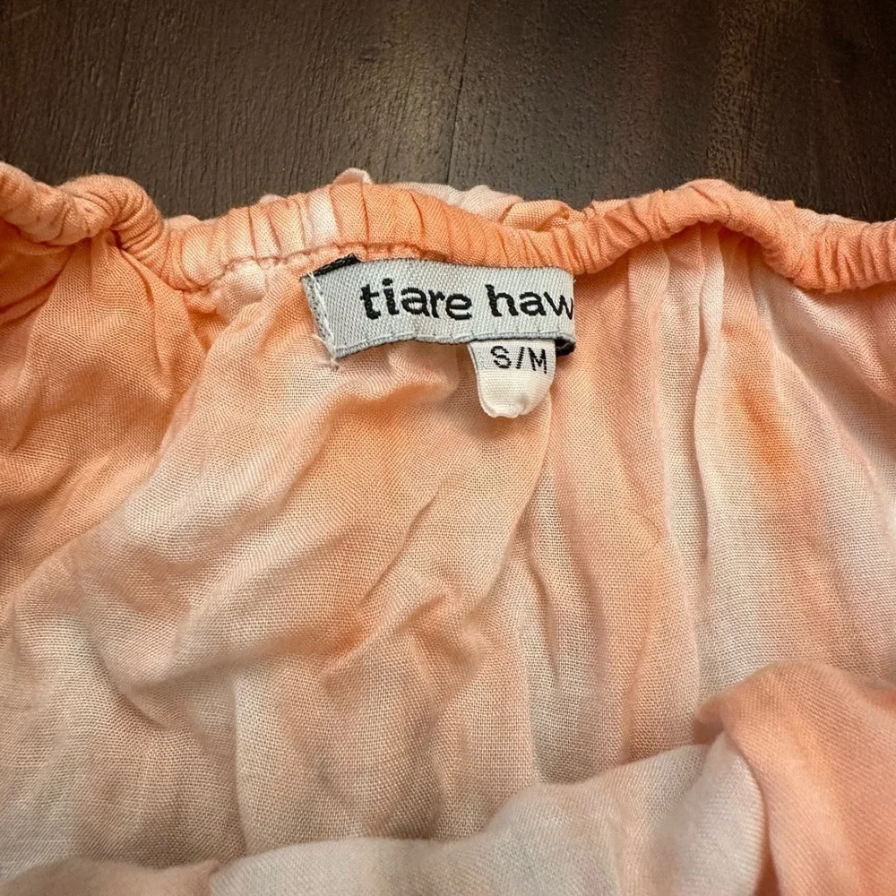 Tiare Hawaii Tie Dye Smocked Ruffle Romper